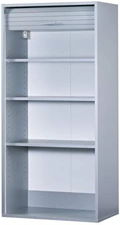 SIMMOB Meuble Haut de Cuisine Imitation Alu 3 Etagères 60 x 123,6 x 35 cm