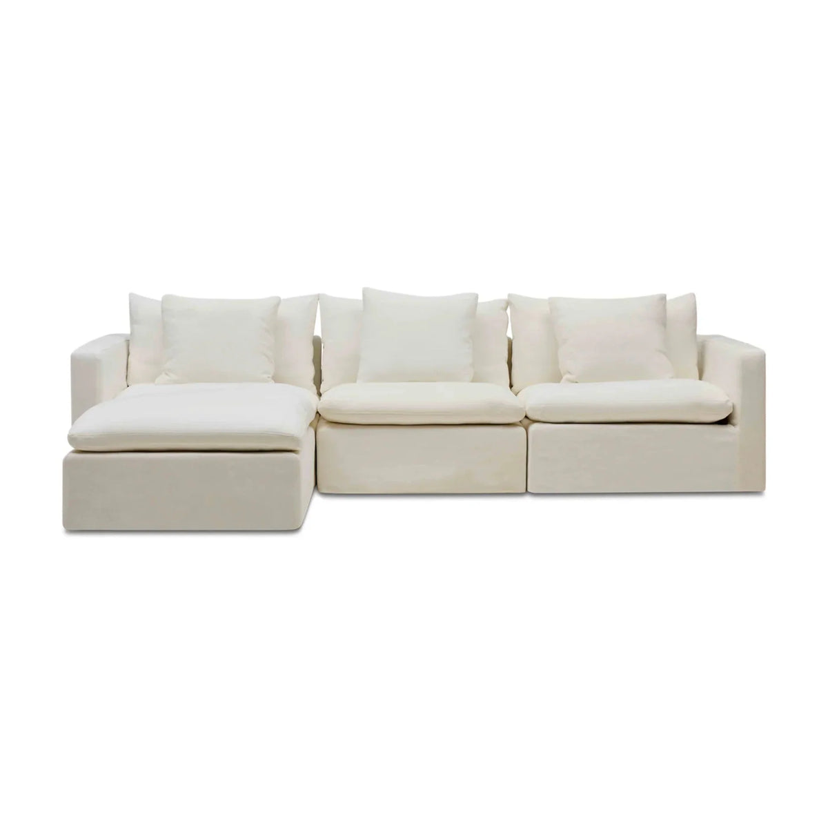 Cape Modular Sofa Warm Stone 3 Seat with Ottoman