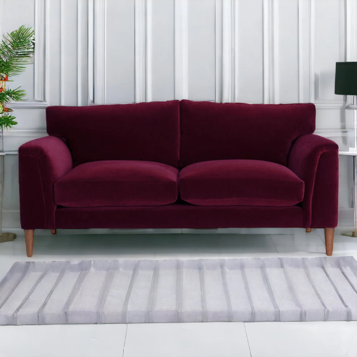 Jui 3 Seater Teak Wood Sofa