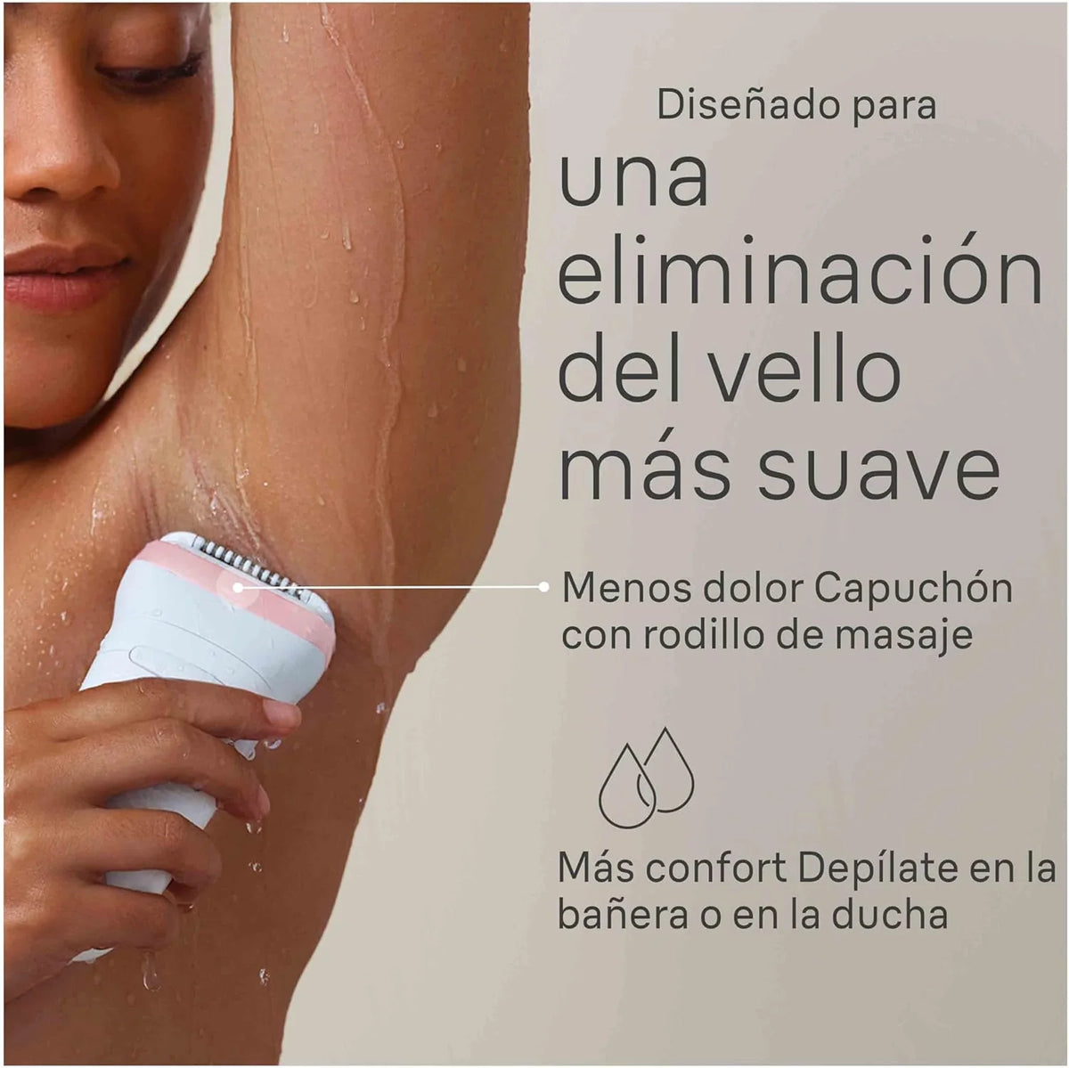 Braun Silk-épil 7 7-030 Épilateur pour femme Blanc/rose flamant rose