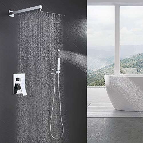Sistema de Ducha KES con Cabezal de Ducha Rain de 12 Pulgadas