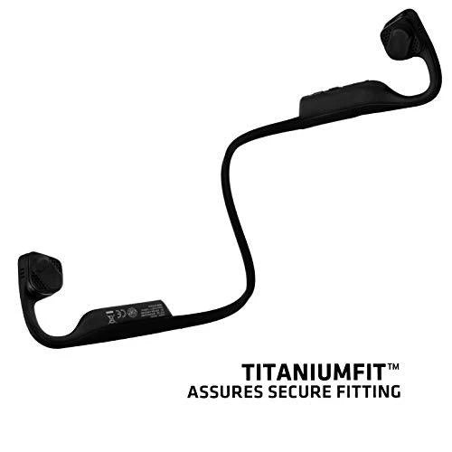 Aftershokz Auriculares Inalámbricos Bluetooth de Conducción Ósea Titanium, Negro