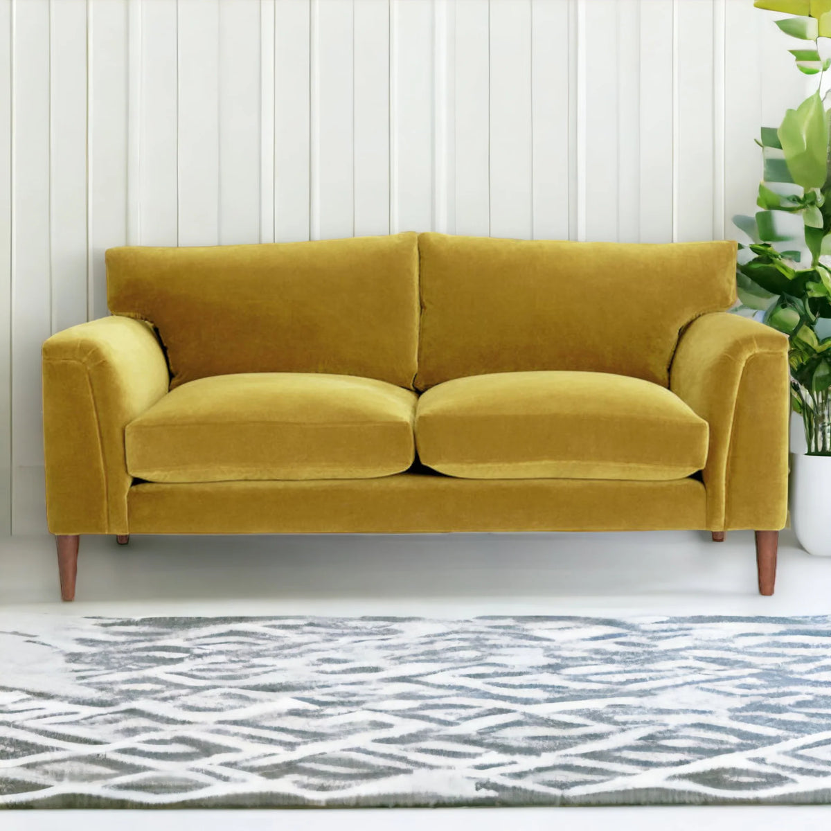 Jui 3 Seater Teak Wood Sofa