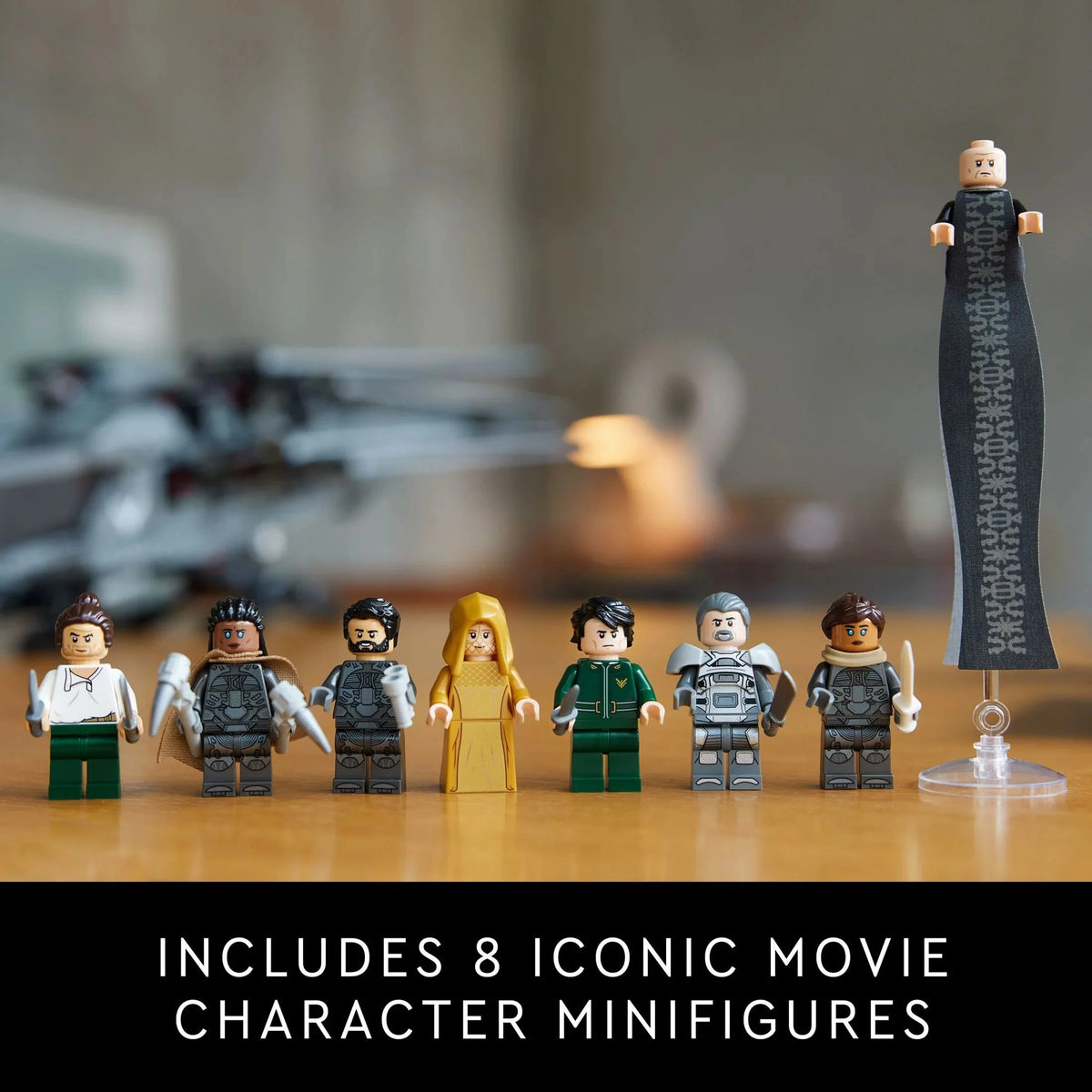 LEGO Icons Ornitóptero Real de los Atreides de Dune 10327 – Modelo Coleccionable Inspirado en Dune para Construir y Exhibir, Idea de Regalo para Adultos Fans de Películas de Ciencia Ficción, con 8 Minifiguras como Chani y el Barón Harkonnen
