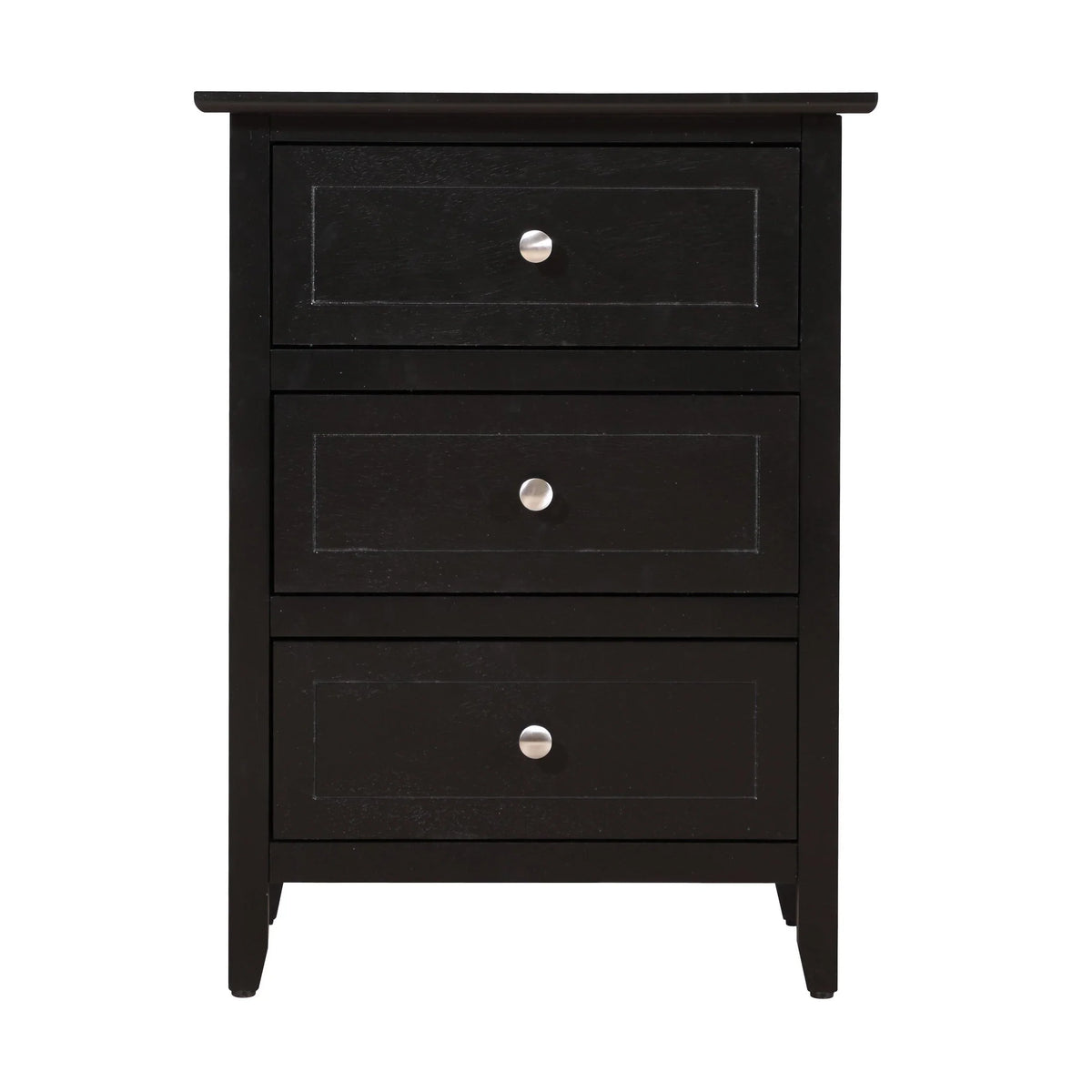 Daniel 3-drawer Transitional Wooden Nightstand