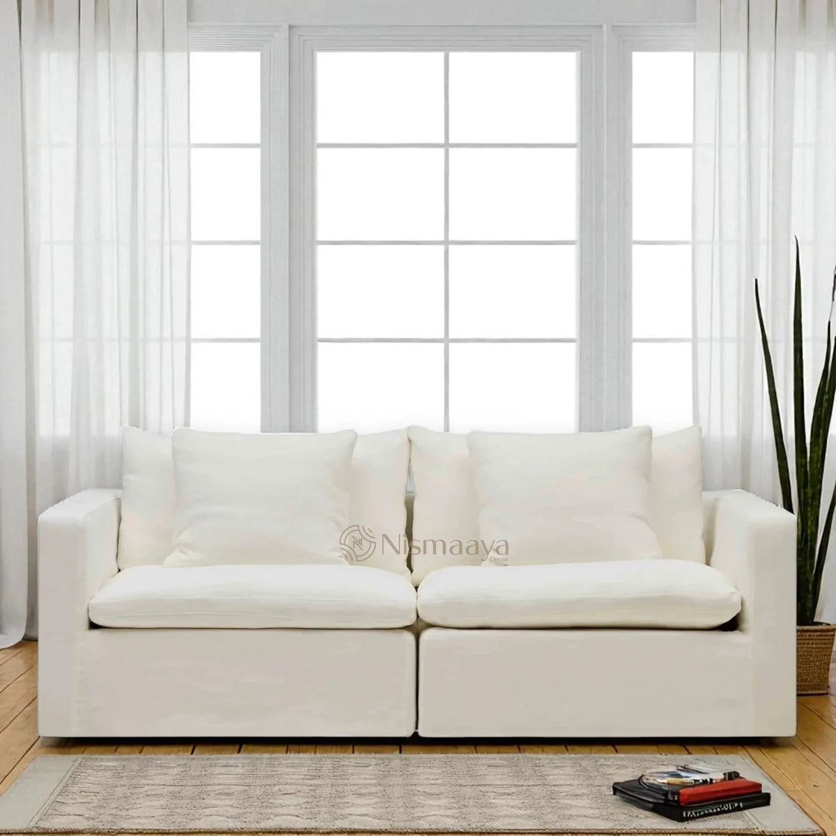 Nismaaya Cape Modular Sofa Warm Stone 2 Seater