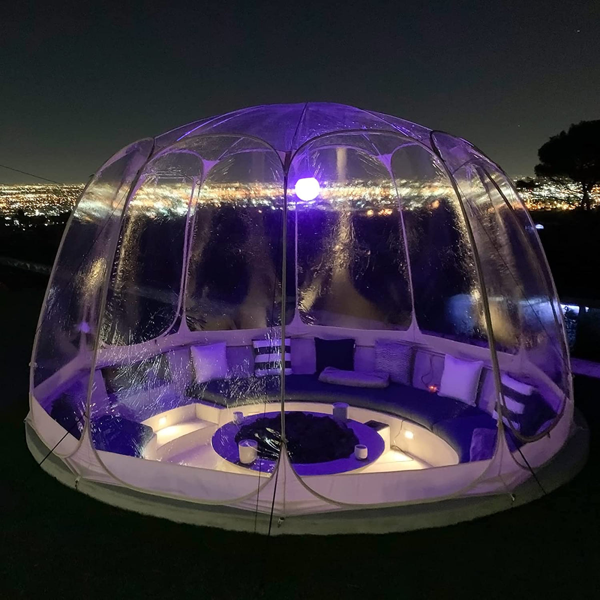 Alvantor Tienda Burbuja Gazebo Plegable, Cúpula Igloo para Jardín y Patio para 8-10 Personas