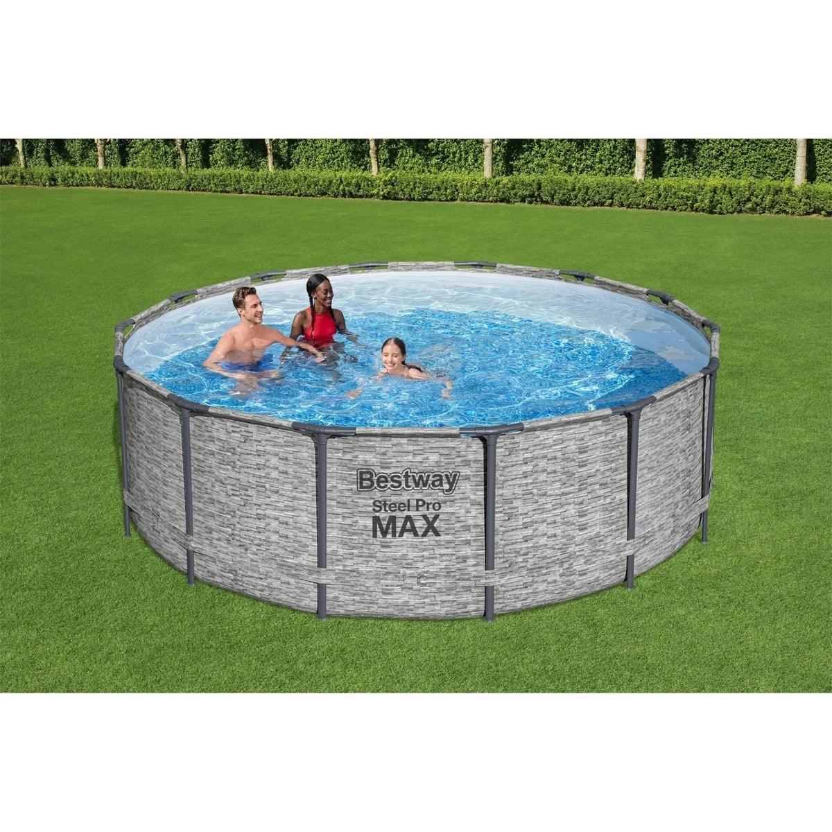 Bestway Steel Pro MAX Round Above Ground Swimming Pool with Pump & Cover