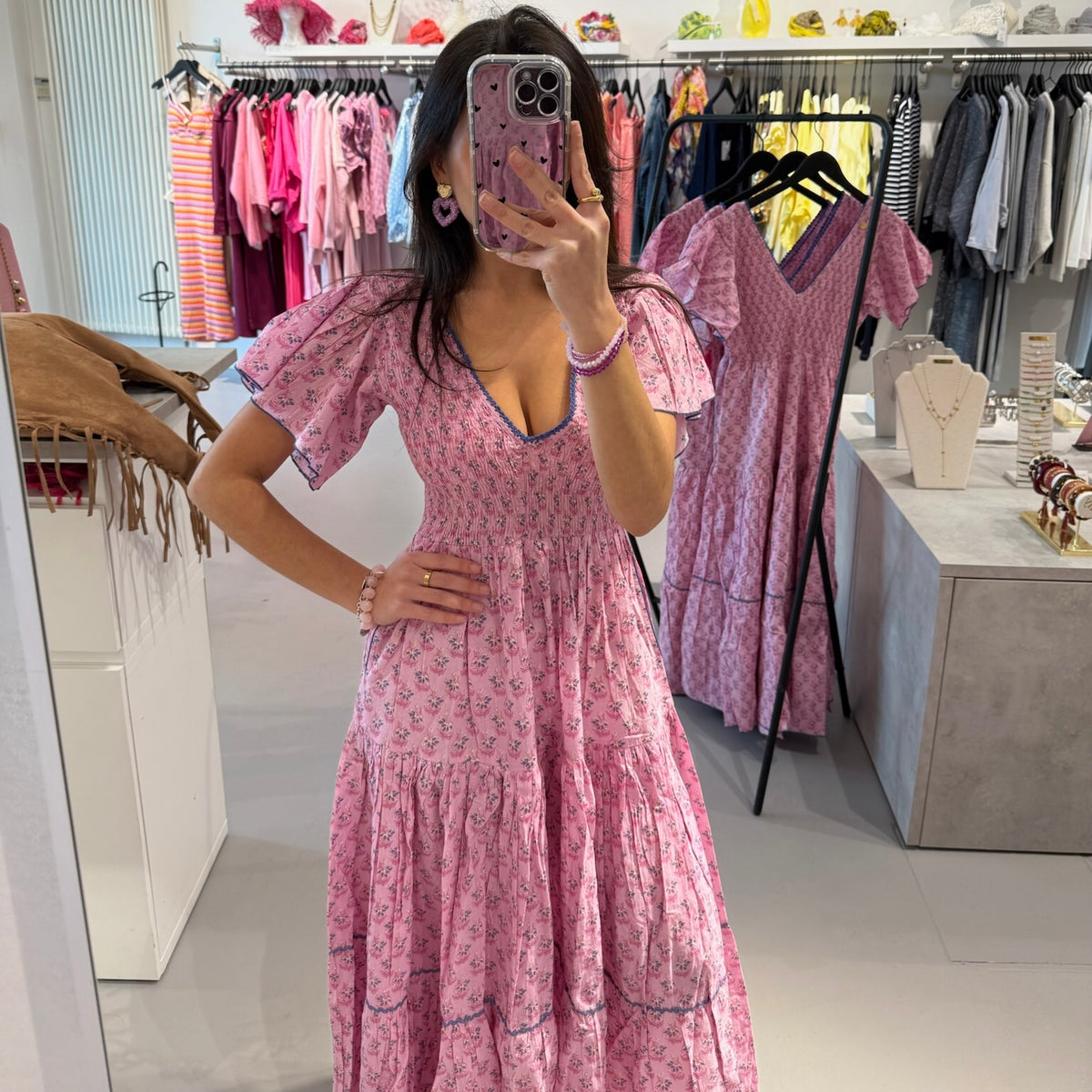 Place du Soleil - Sommerkleid mit floralem Print – Bild 3