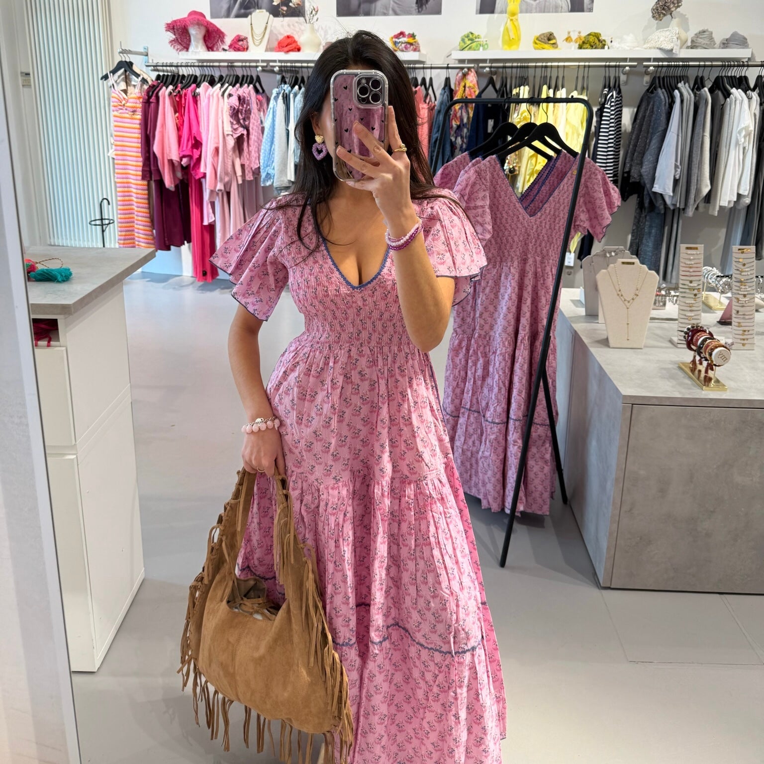 Place du Soleil - Sommerkleid mit floralem Print – Bild 2
