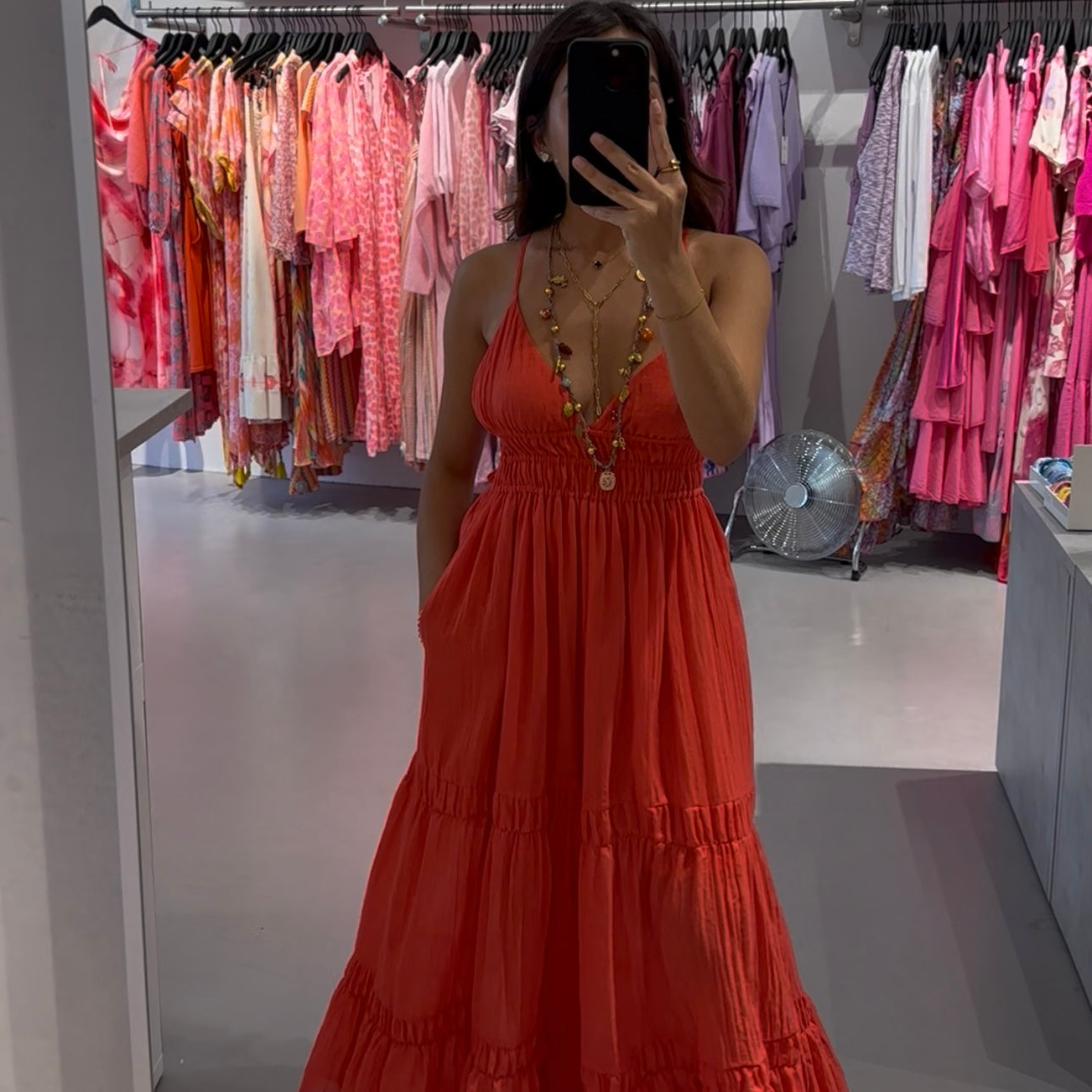 Maxikleid aus 100 % Baumwolle – Bild 1