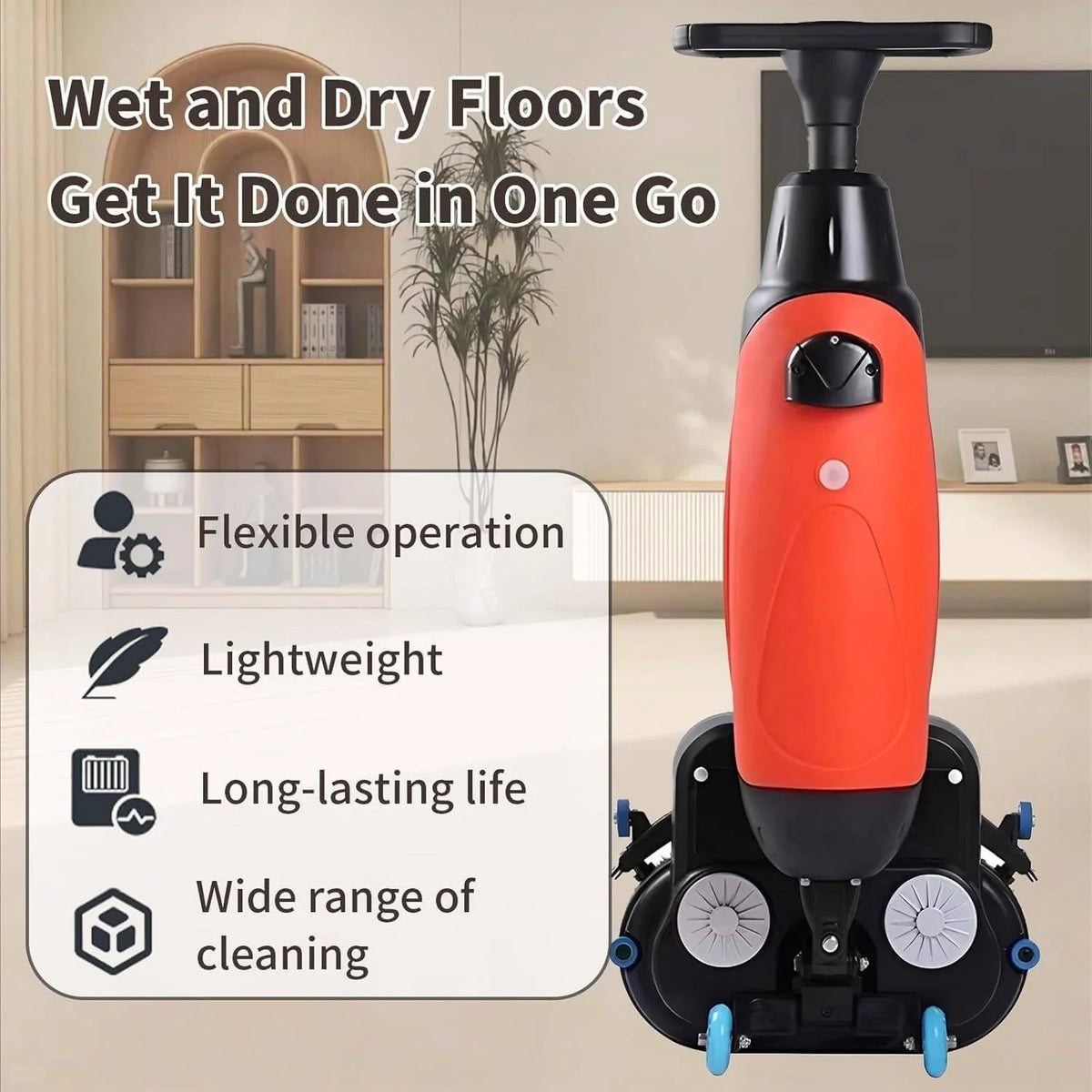 Polisseuse de sols professionnelle rotative double brosse nettoyage industriel