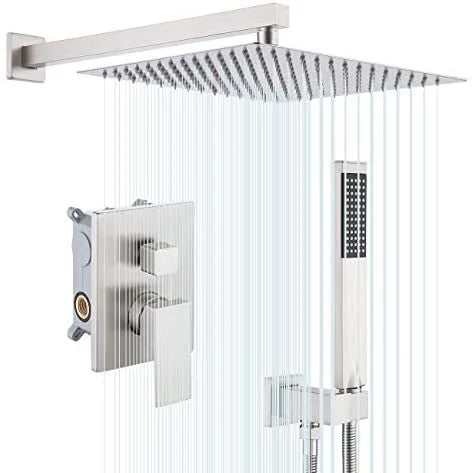 Sistema de Ducha KES con Cabezal de Ducha Rain de 12 Pulgadas