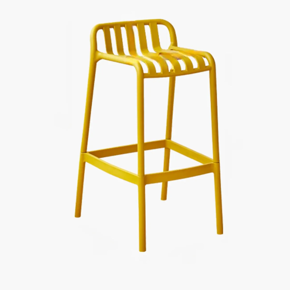 Minimalist Plastic Counter Bar Stool Outdoor Indoor