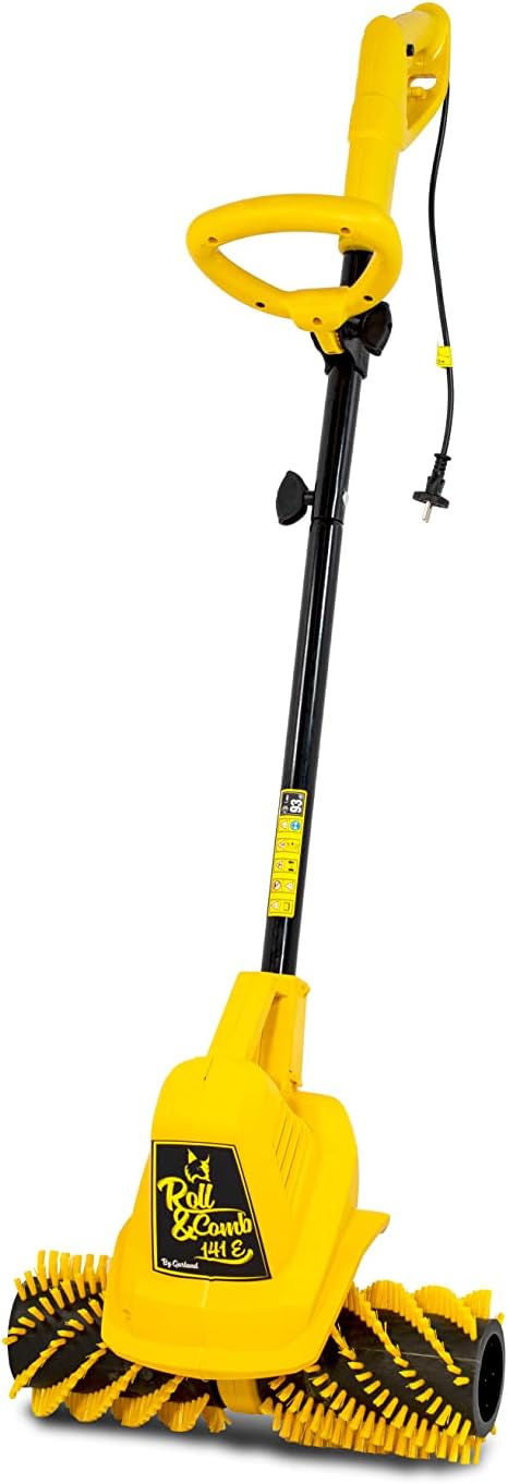 Garland Roll&Comb 502E-V19 - Peinadora/Barredora césped artificial eléctrica enchufable - 1.600 W de potencia, 15'6 kg de peso, ancho de trabajo 40 cm con altura regulable. Saco de recogida de 40 l. Apto para superficies hasta 350 m2.