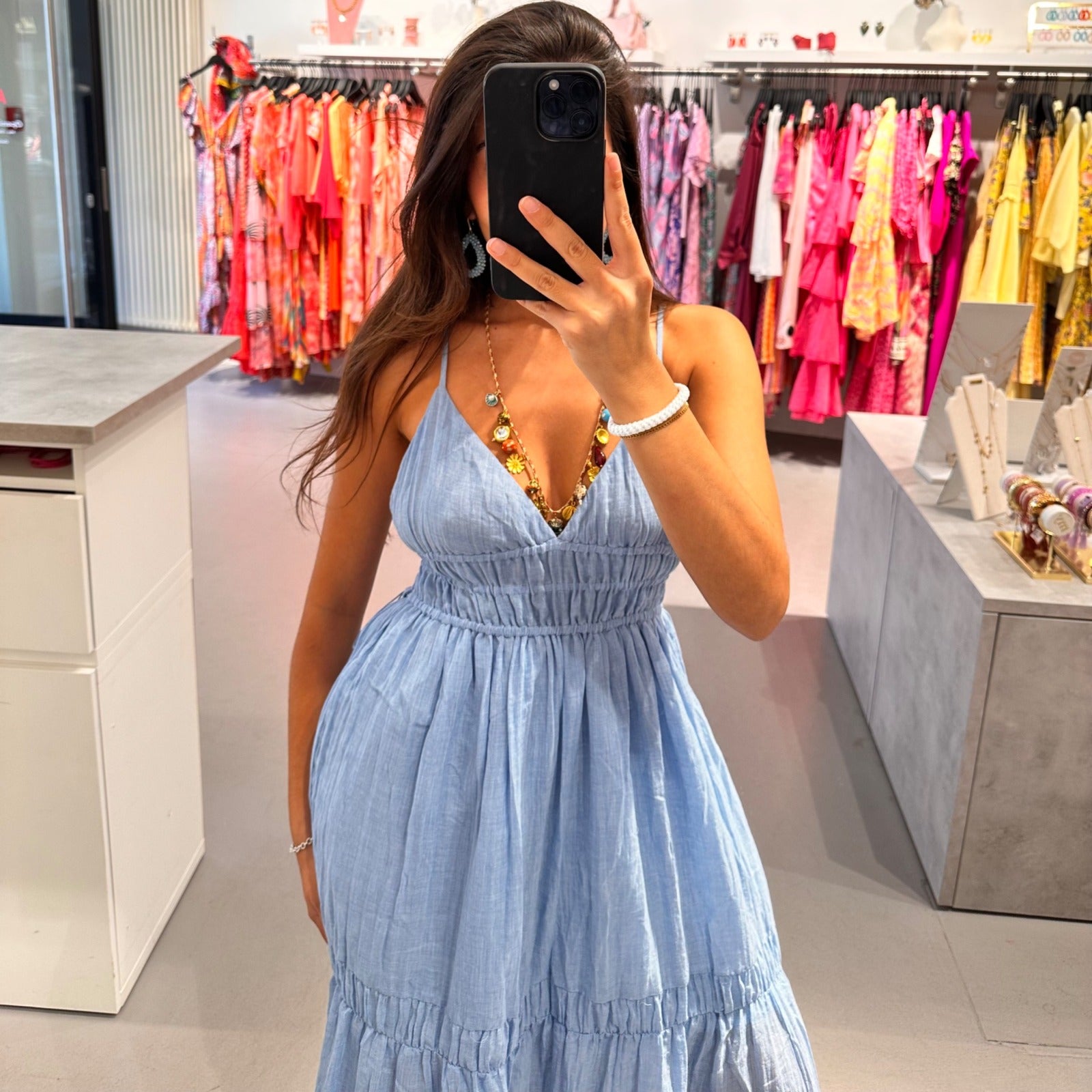Maxikleid aus 100 % Baumwolle – Bild 2