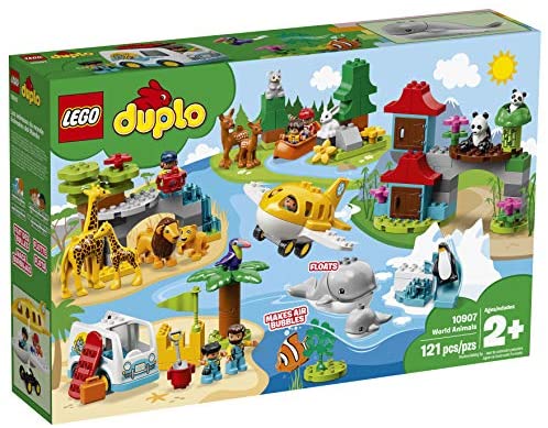 LEGO DUPLO Ciudad Animales del Mundo 10907, Set Exclusivo de Bloques de Construcción (121 Piezas)