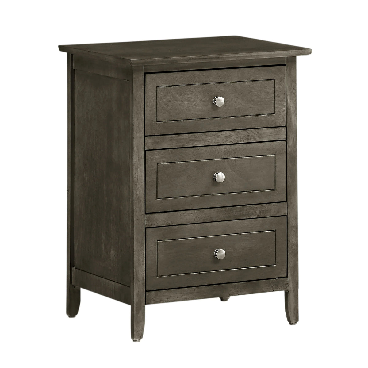 Daniel 3-drawer Transitional Wooden Nightstand