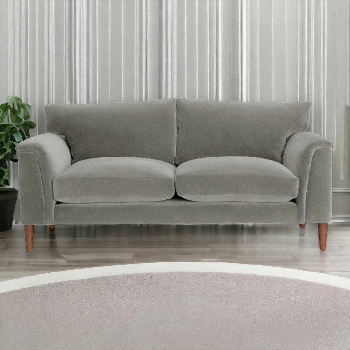 Jui 3 Seater Teak Wood Sofa