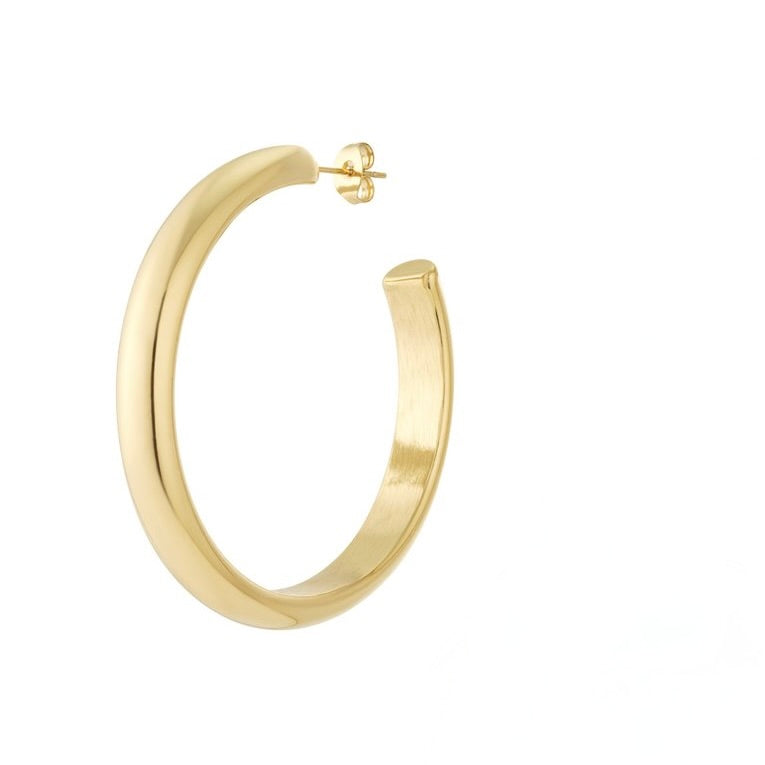 Elegante goldene Hoop-Ohrringe – Minimalistische Creolen für jeden Anlass – Bild 3