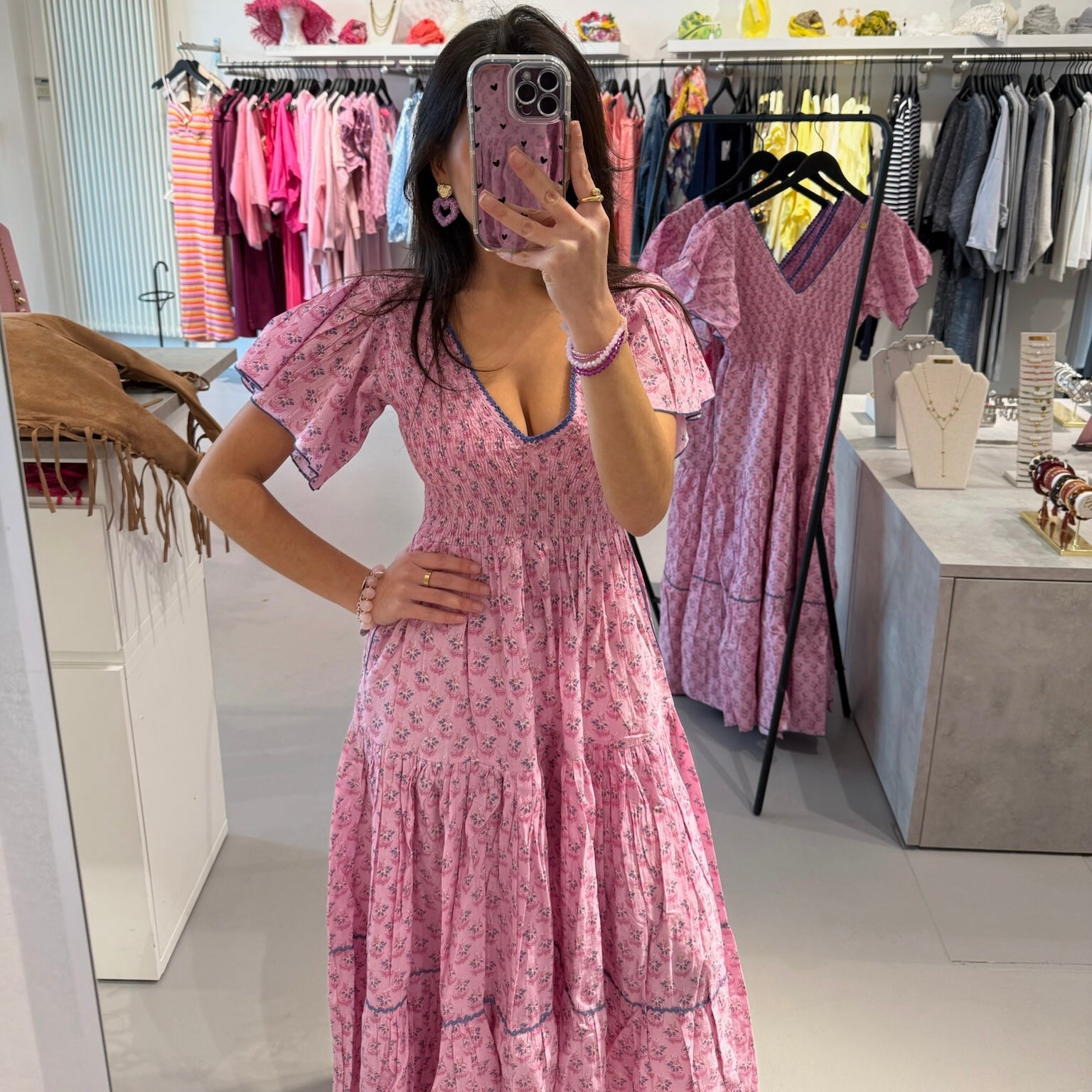 Place du Soleil - Sommerkleid mit floralem Print – Bild 3