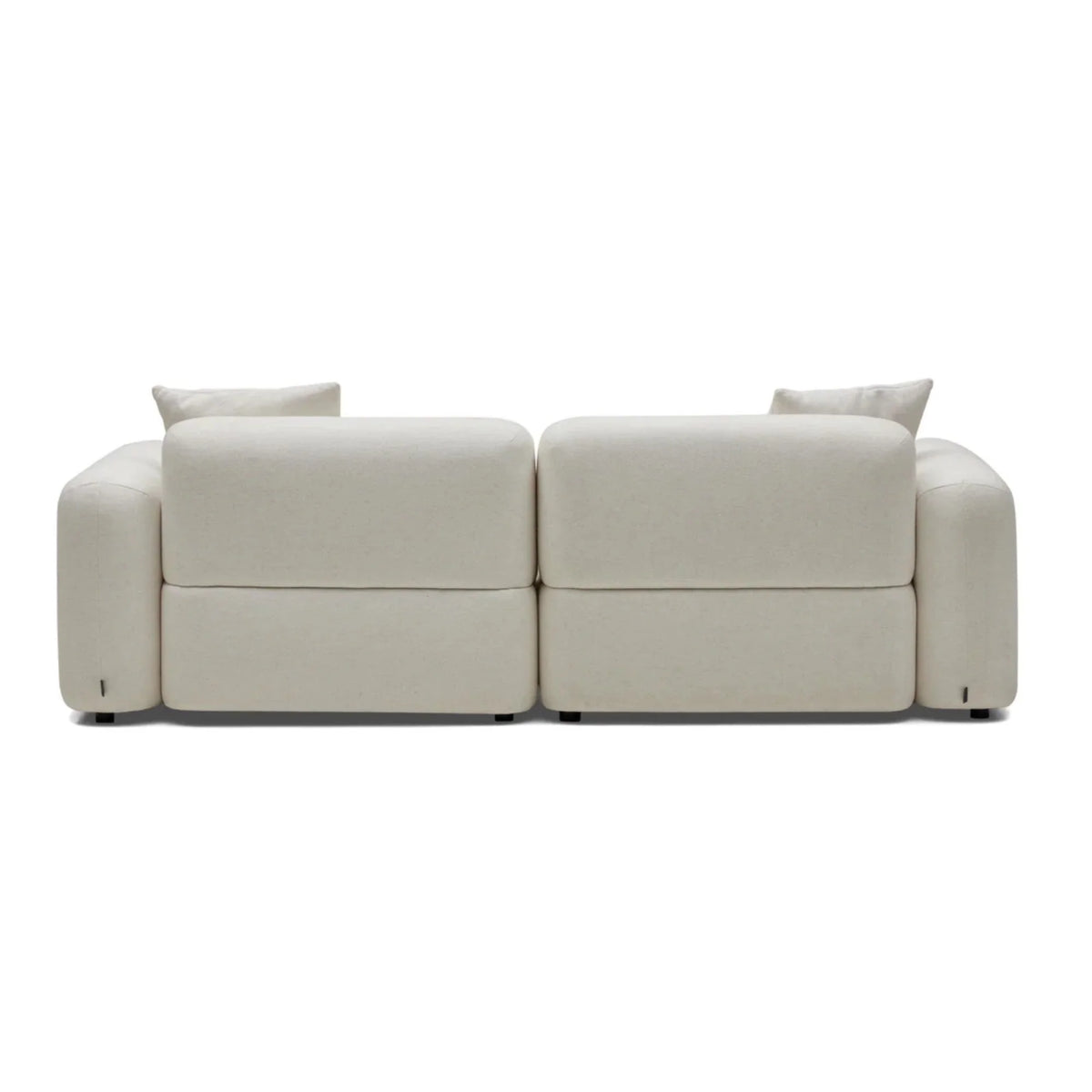 Nismaaya Pascal Modular Sofa Ivory White 2 Seater with Ottoman