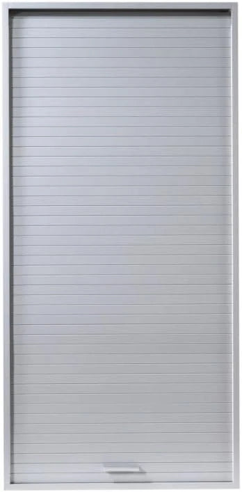 SIMMOB Meuble Haut de Cuisine Imitation Alu 3 Etagères 60 x 123,6 x 35 cm