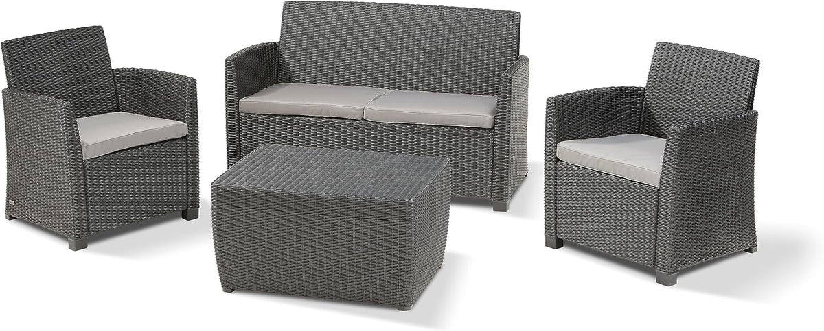 Mia Ensemble Table de Rangement en Graphite