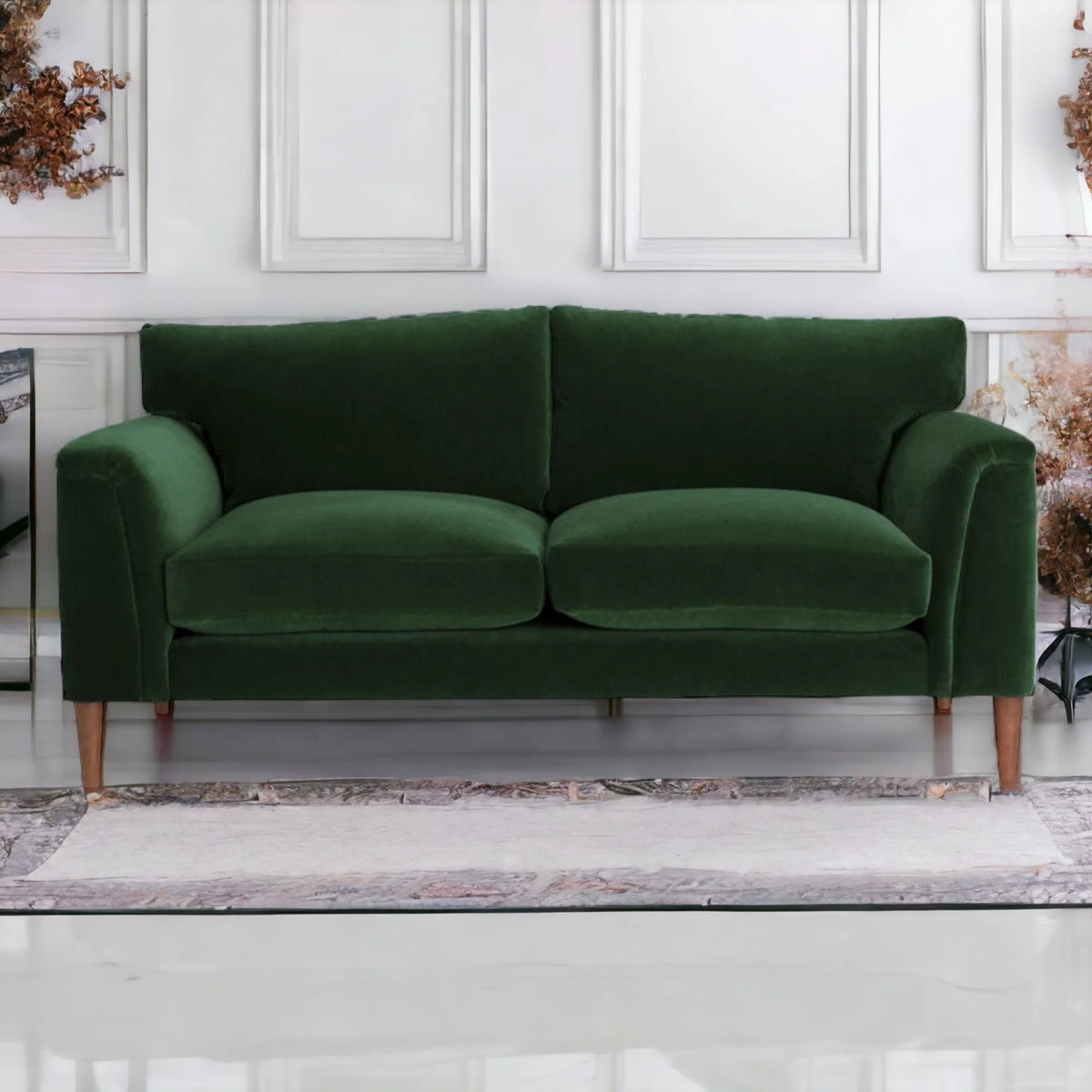 Jui 3 Seater Teak Wood Sofa