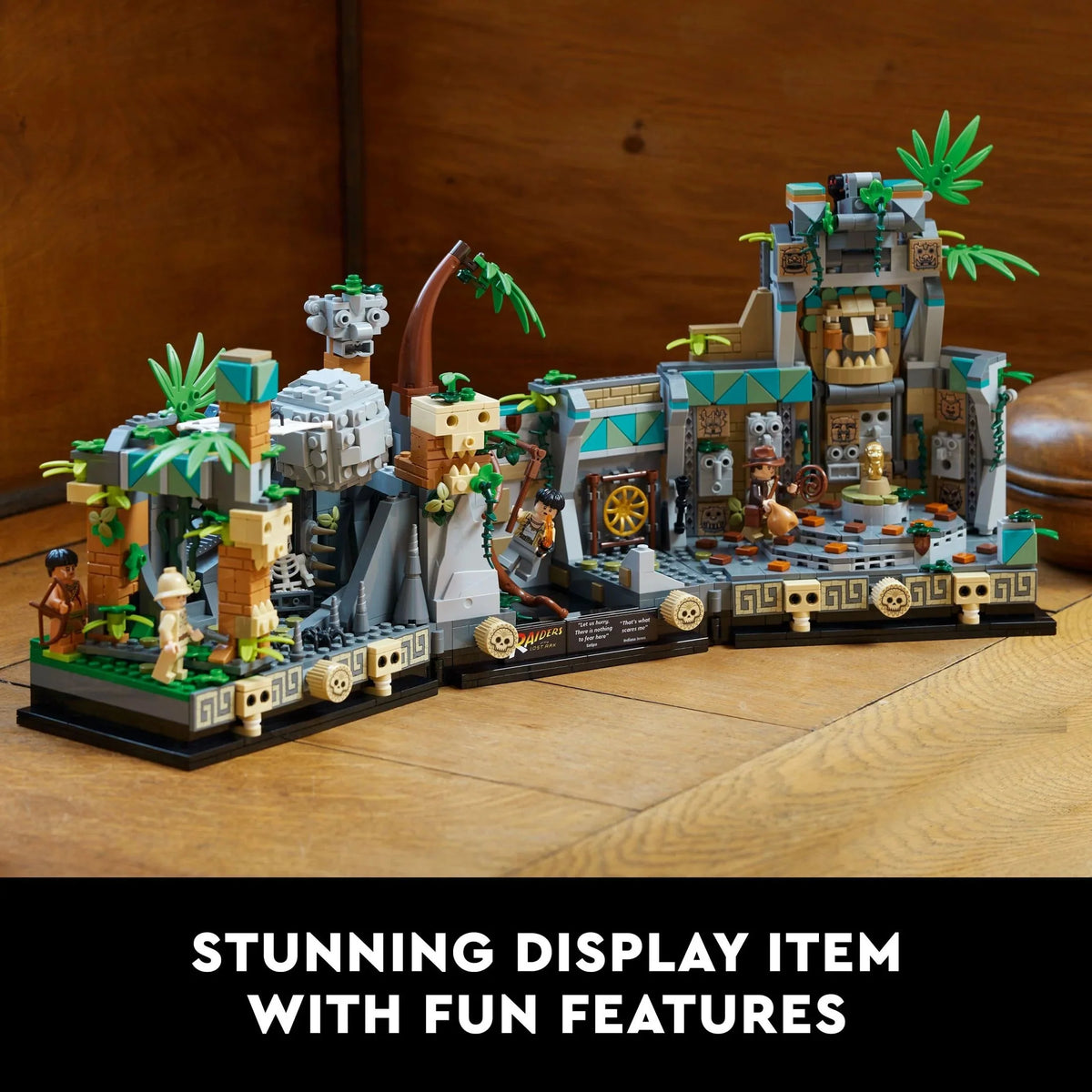 LEGO Indiana Jones Templo del Ídolo de Oro 77015 – Proyecto de Construcción para Adultos, Escena Icónica de la Película Los Cazadores del Arca Perdida, incluye 4 minifiguras: Indiana Jones, Satipo, Belloq y un Guerrero Hovitos