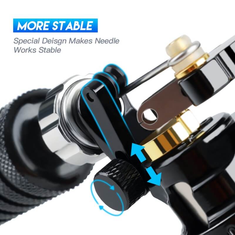 Máquina de Tatuaje Rotativa Dragonhawk X3 con Dos Muelles Personalizados, Recorrido de 4.0 mm, Motor Sin Núcleo