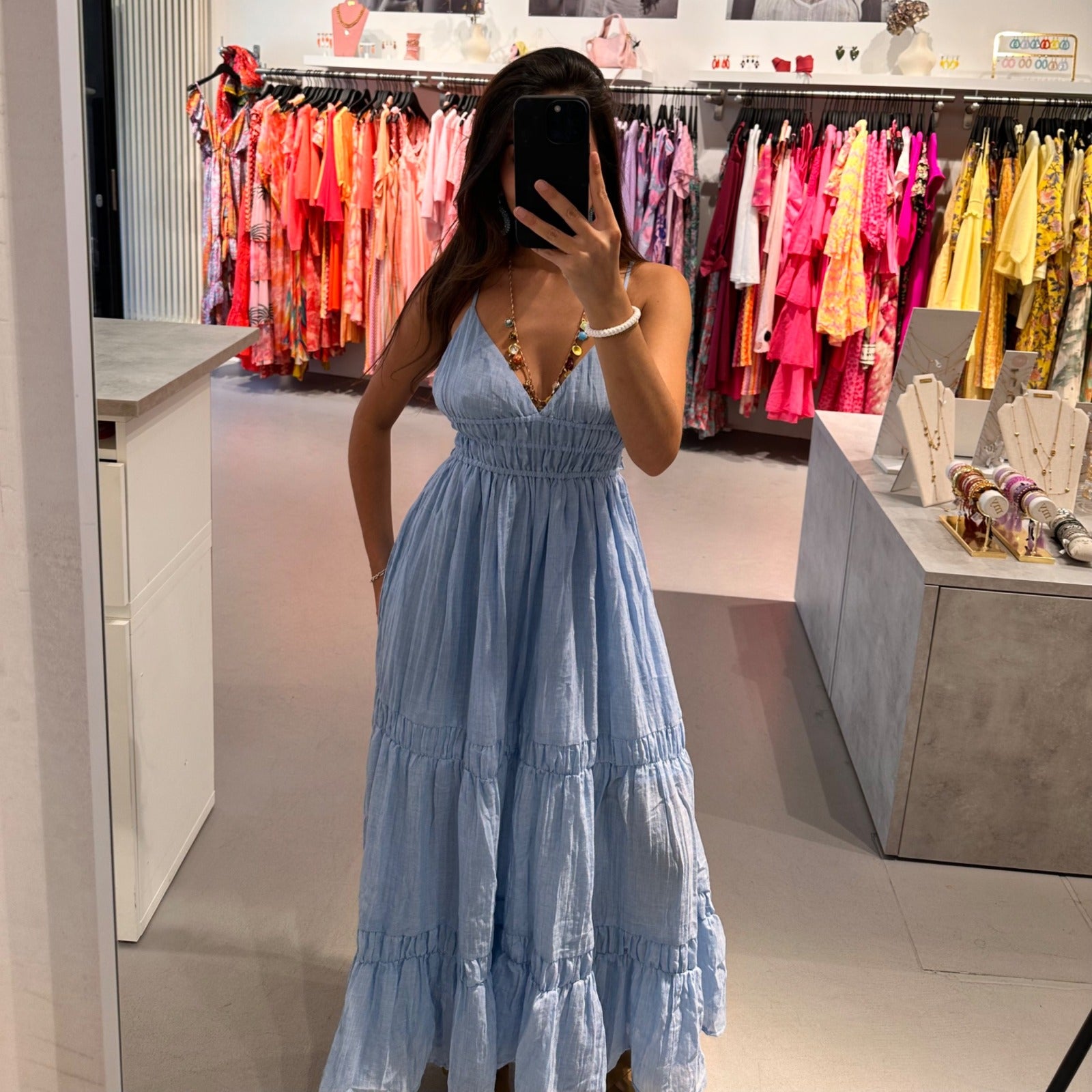Maxikleid aus 100 % Baumwolle – Bild 1