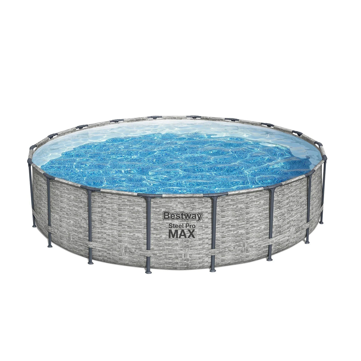Bestway Steel Pro MAX Round Above Ground Swimming Pool with Pump & Cover